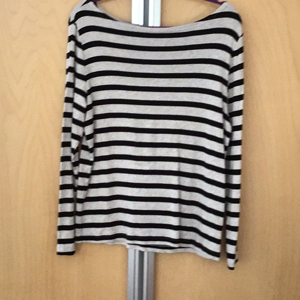 GAP XXL dark black/tan stripe top